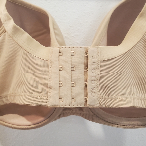 Cacique 38F Lane Bryant Lightly Lined Balconette Bra Cream Beige Nude - Picture 6 of 6